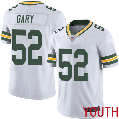 Green Bay Packers Limited White Youth #52 Gary Rashan Road Jersey Nike NFL Vapor Untouchable->youth nfl jersey->Youth Jersey